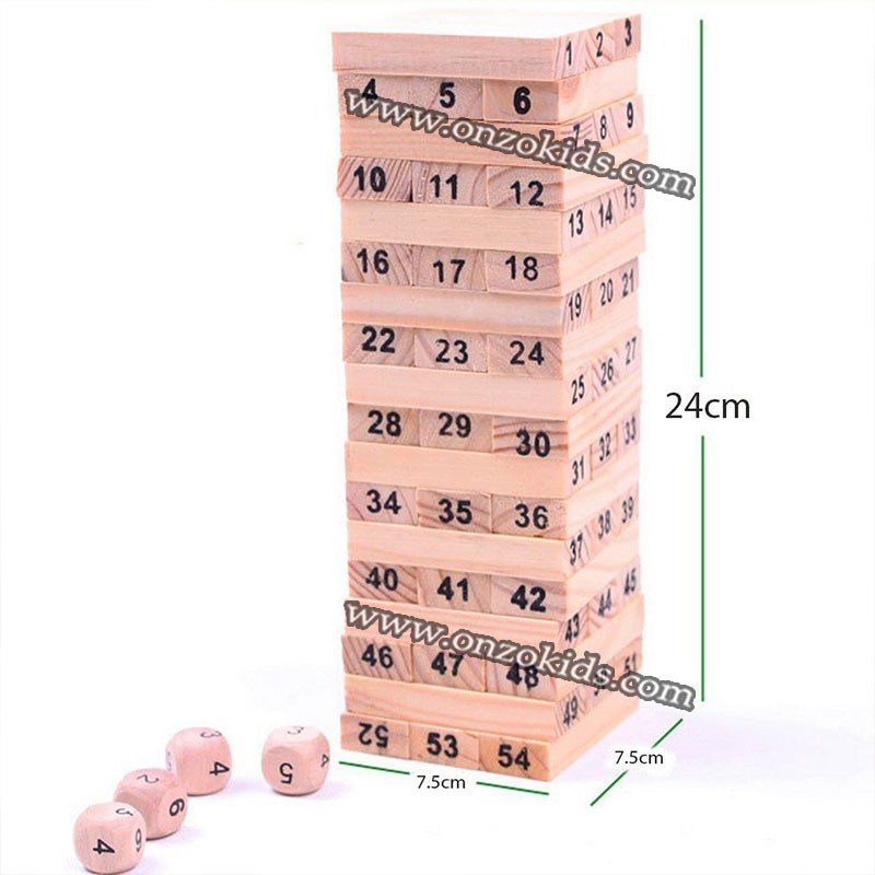 Jenga game | Jeu en bois à empiler - FOLDS HIGH – Image 10