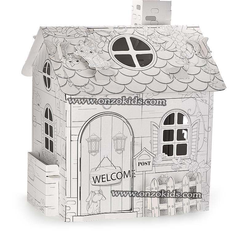 Modèle combiné "Maison-coloriage" + 6 feutres – Image 2