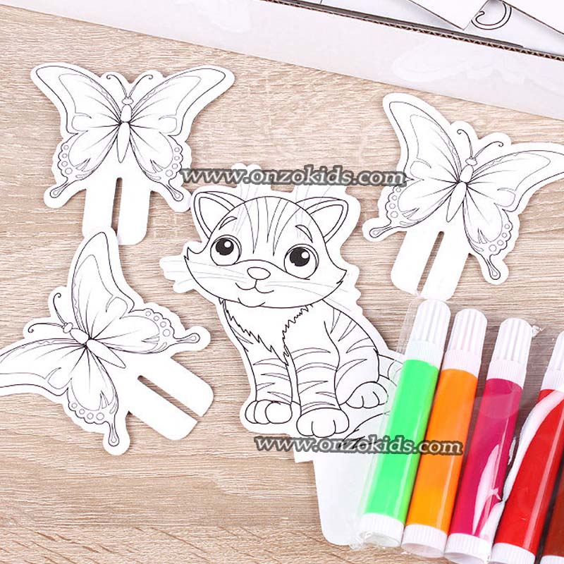 Modèle combiné "Maison-coloriage" + 6 feutres – Image 4