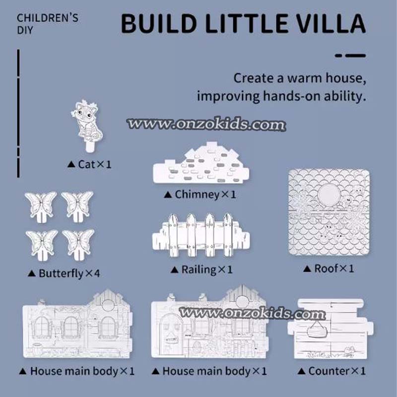 Modèle combiné "Maison-coloriage" + 6 feutres – Image 9