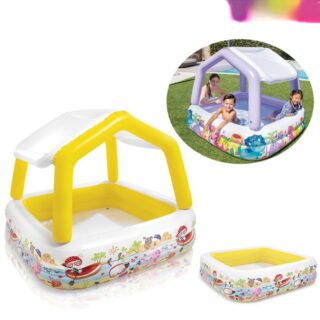 Piscine gonflable avec auvent 157 x 157 x 122 cm - Intex
