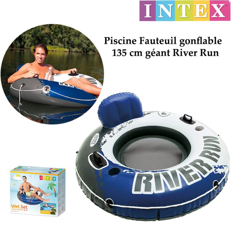 Fauteuil gonflable de piscine géant River Run-INTEX