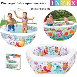 Piscine gonflable aquarium océan 191 x 178 x 61 cm – INTEX