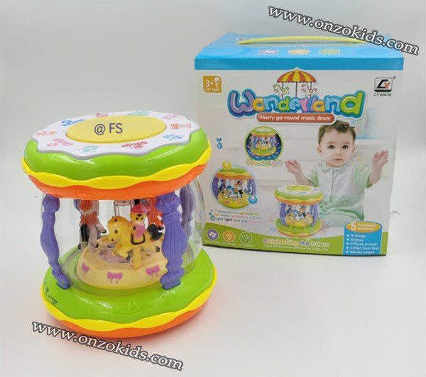 Tambour de musique rond Wonderland pour enfants – Image 2