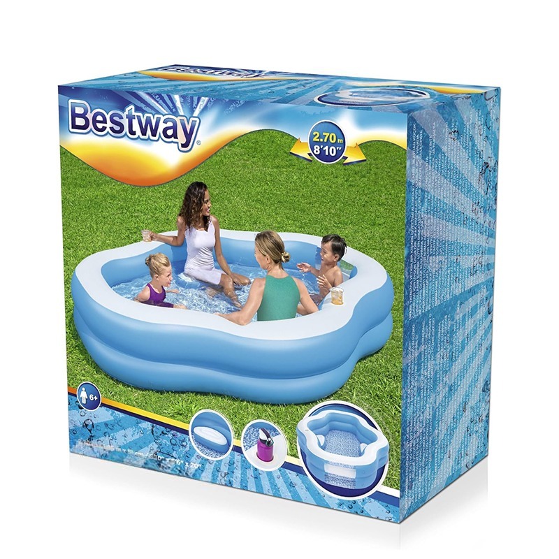 Piscine Gonflable Unisexe Turquoise 270 x 198 x 51 cm - Bestway – Image 3