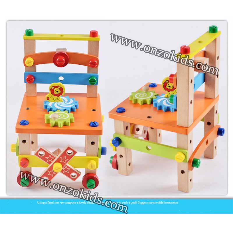 Jouet Chaise En Bois Multifonction – Image 10