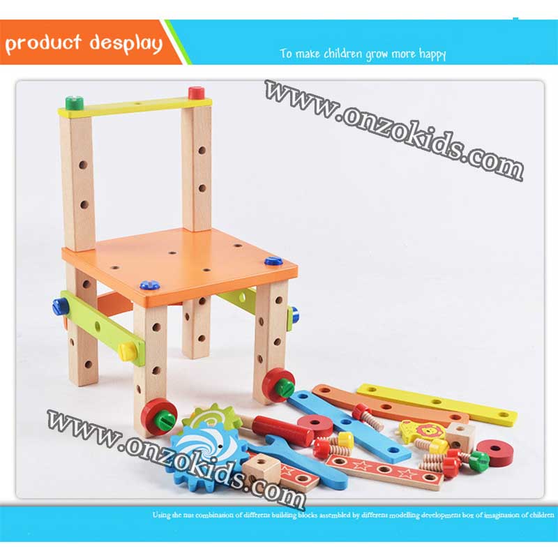 Jouet Chaise En Bois Multifonction – Image 4