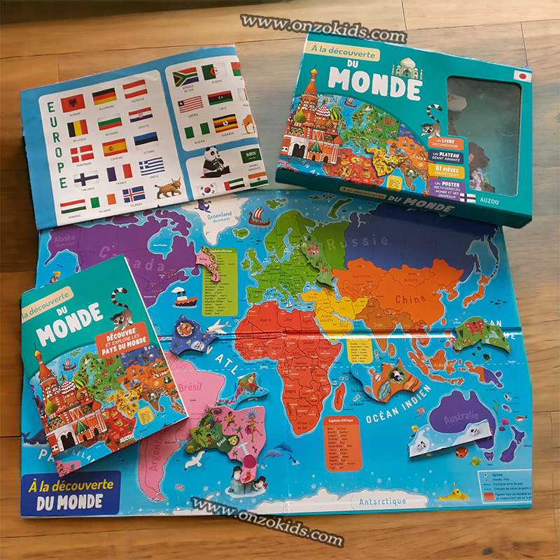 Puzzle à La Découverte Du Monde - Auzou