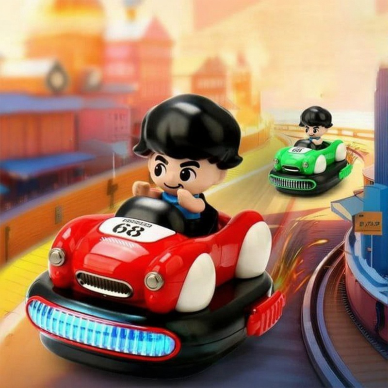 Ensemble d’auto-tamponneuses télécommandées Pilot Bumper Car Blanc – Image 3