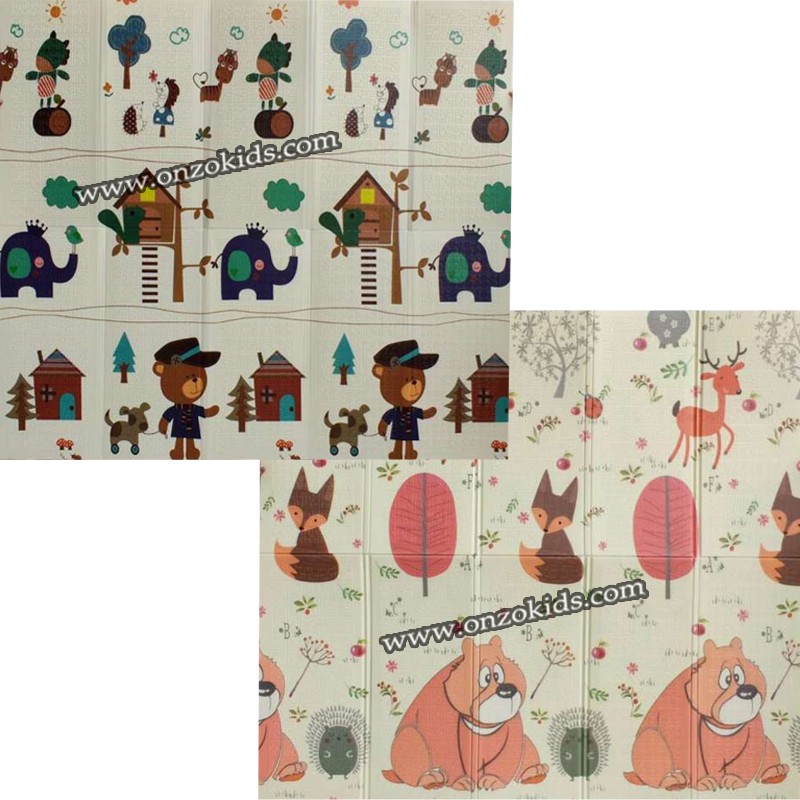 Tapis de jeu pour bébé pliant | Double face - Chelitte petite modèle – Image 3