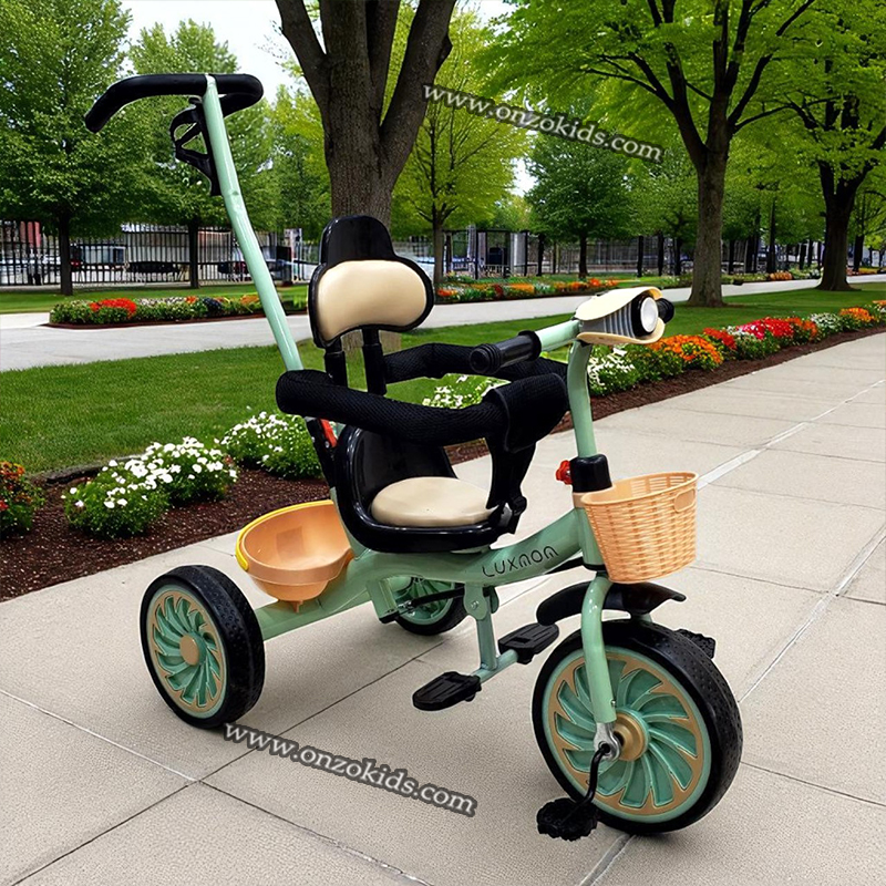 Tricycle multifonction Enfants avec Sonnette et Panier – Image 3