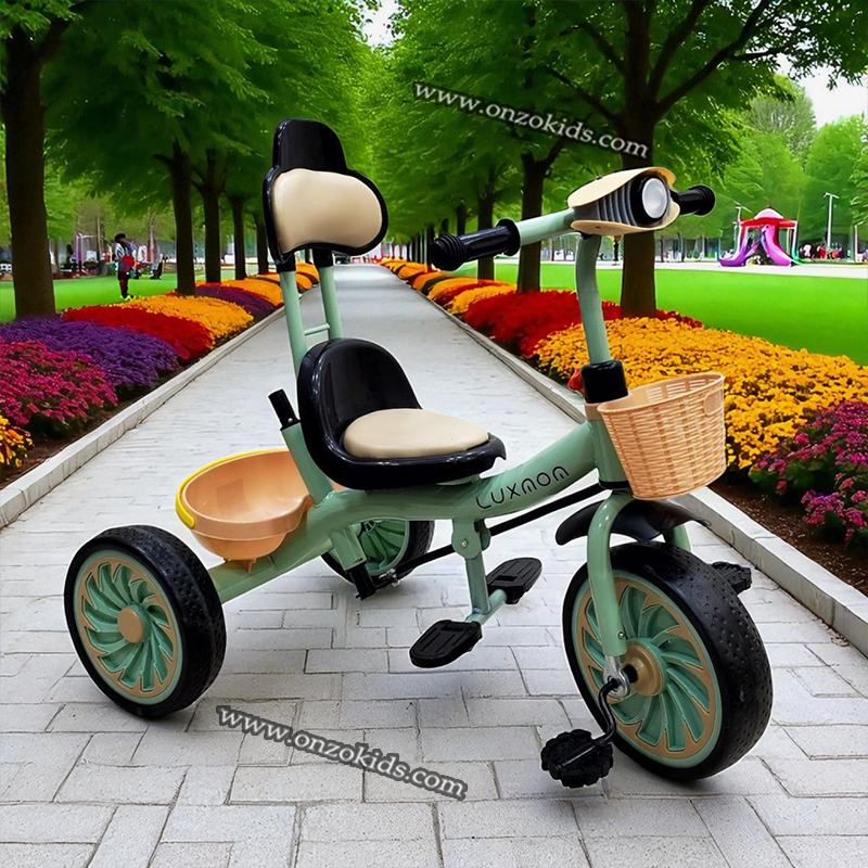 Tricycle multifonction Enfants avec Sonnette et Panier – Image 2