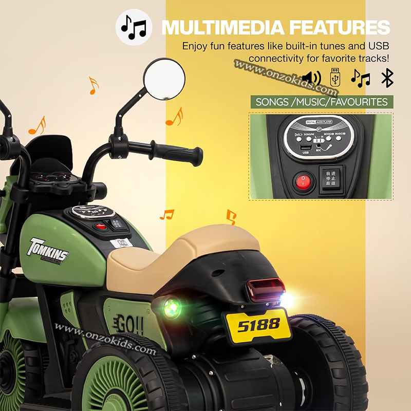 Moto électrique pour enfants - Baybee Cruzer – Image 5