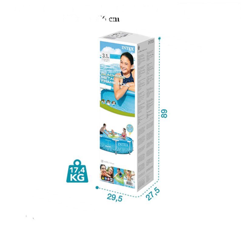 Piscine hors sol à cadre métallique Beachside 305 x 76 cm - INTEX – Image 2