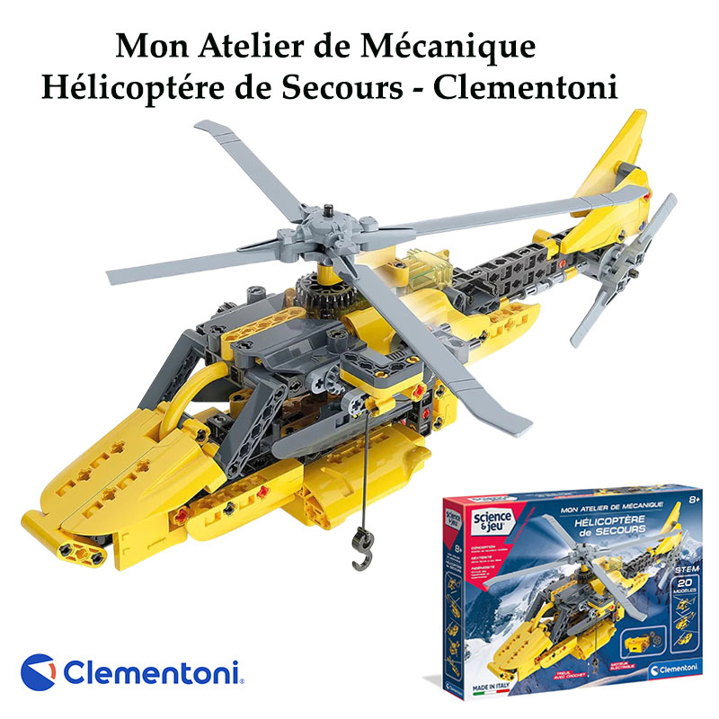 Mon Atelier de Mécanique ,Hélicoptére de Secours – Clementoni