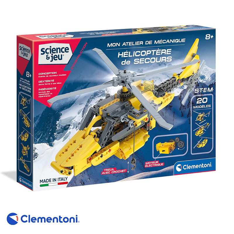 Mon Atelier de Mécanique ,Hélicoptére de Secours – Clementoni – Image 5