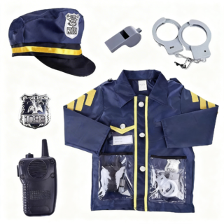 Costume,Tenue de Déguisement d’officier de police pour enfants
