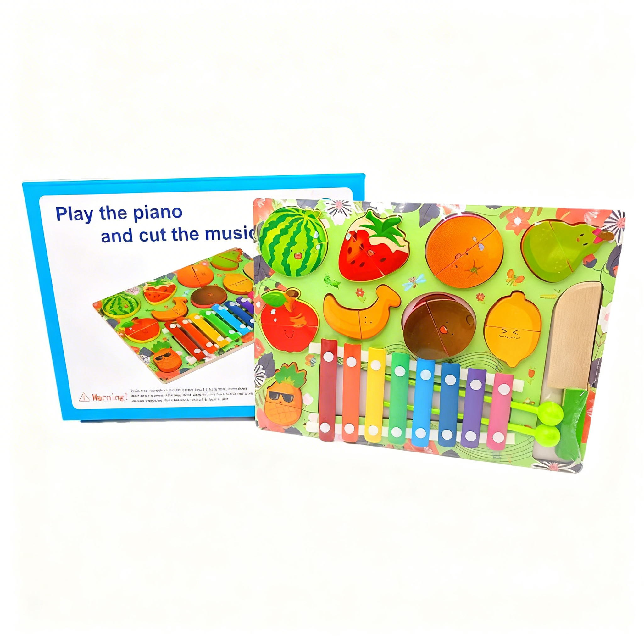 Planche à découper des fruits pour enfant avec piano – Image 5