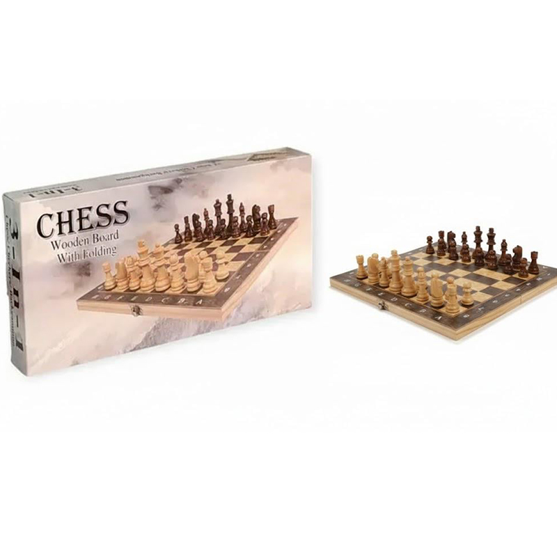 Jeu d’Échecs en Bois Pliable – Image 4