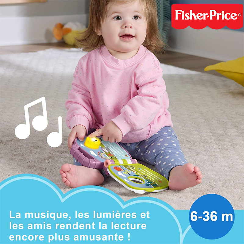 Livre interactif Comptines du Singe Violet avec effets sonores et lumineux-fisher price – Image 5