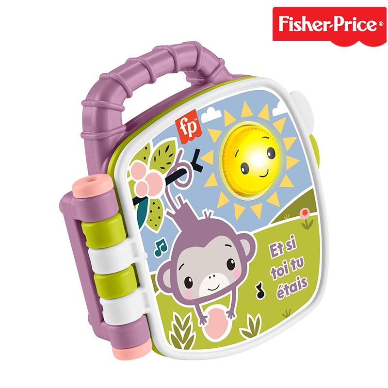Livre interactif Comptines du Singe Violet avec effets sonores et lumineux-fisher price