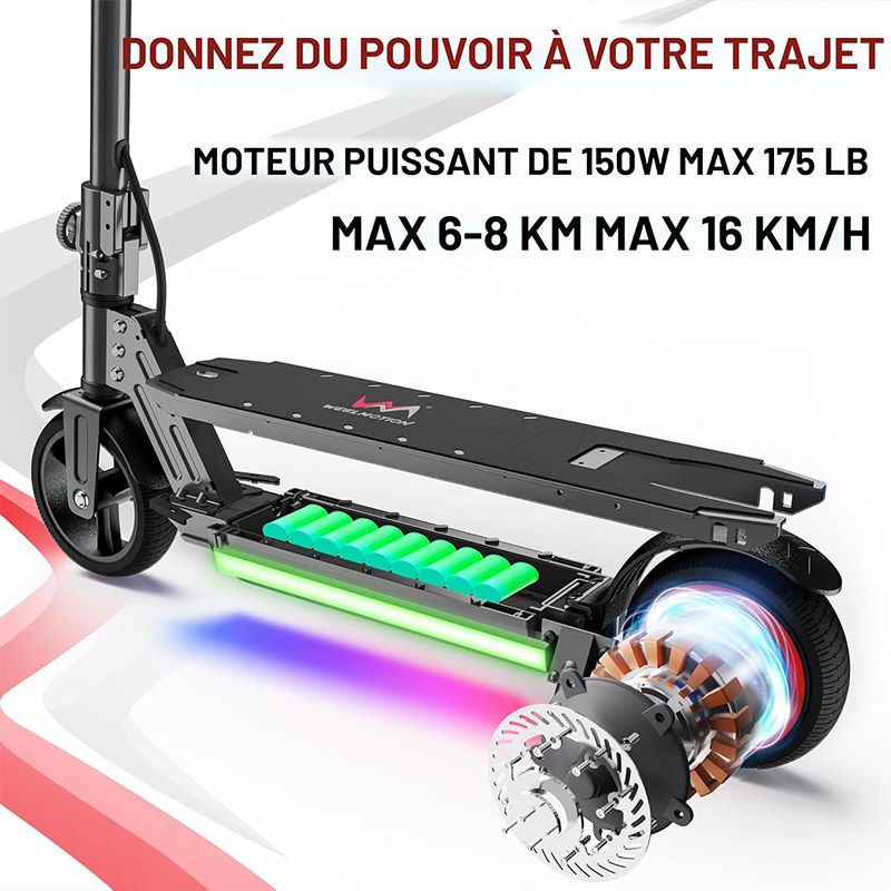 Trottinette électrique pliable 24V pour enfants – Image 3
