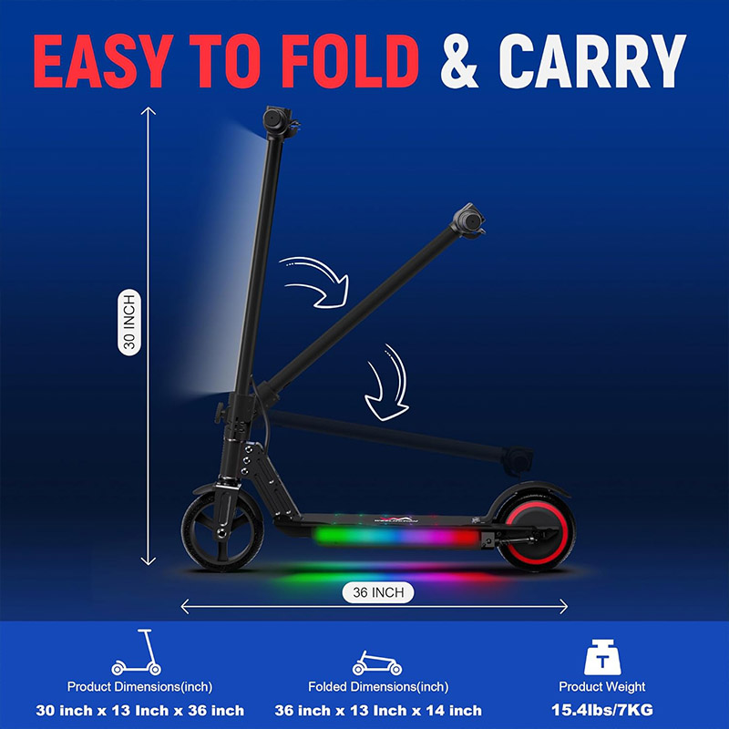 Trottinette électrique pliable 24V pour enfants – Image 7