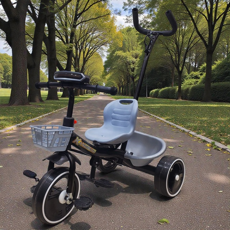 Vélo enfant tricycle multifonction avec poignée de poussée – Image 3