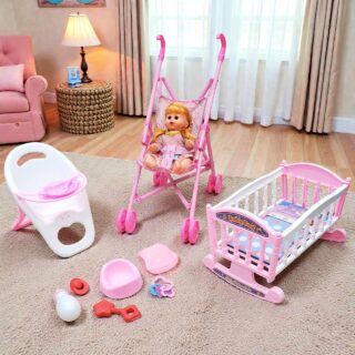 Poupée avec Accessoires Coffret complet de jeu pour Filles