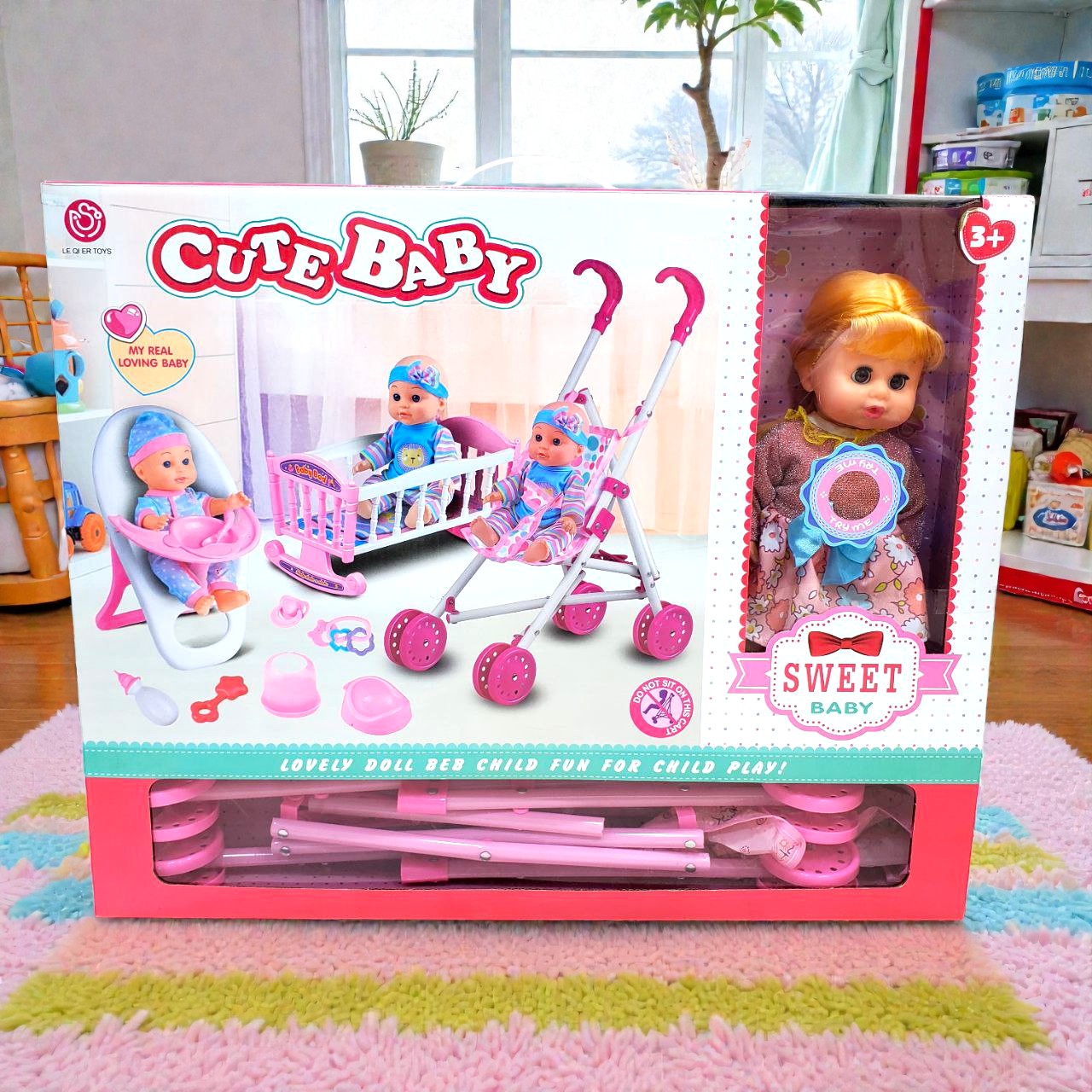 Poupée avec Accessoires Coffret complet de jeu pour Filles – Image 3