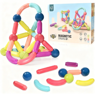 Blocs de construction magnétiques 42 pièces pour enfants