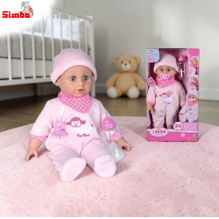 Poupée Laura Drinking avec biberon – 24 sons