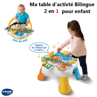 Ma table d’activité Bilingue 2 en 1 pour enfant | Vtech