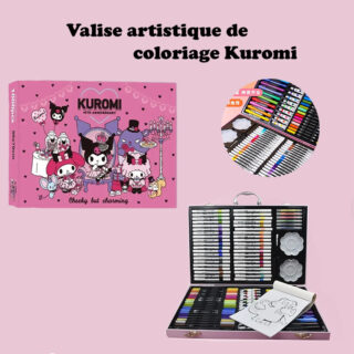 Valise artistique de coloriage Kuromi (113 Pcs)