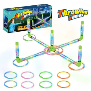Jeu de lancer d’anneaux lumineux LED