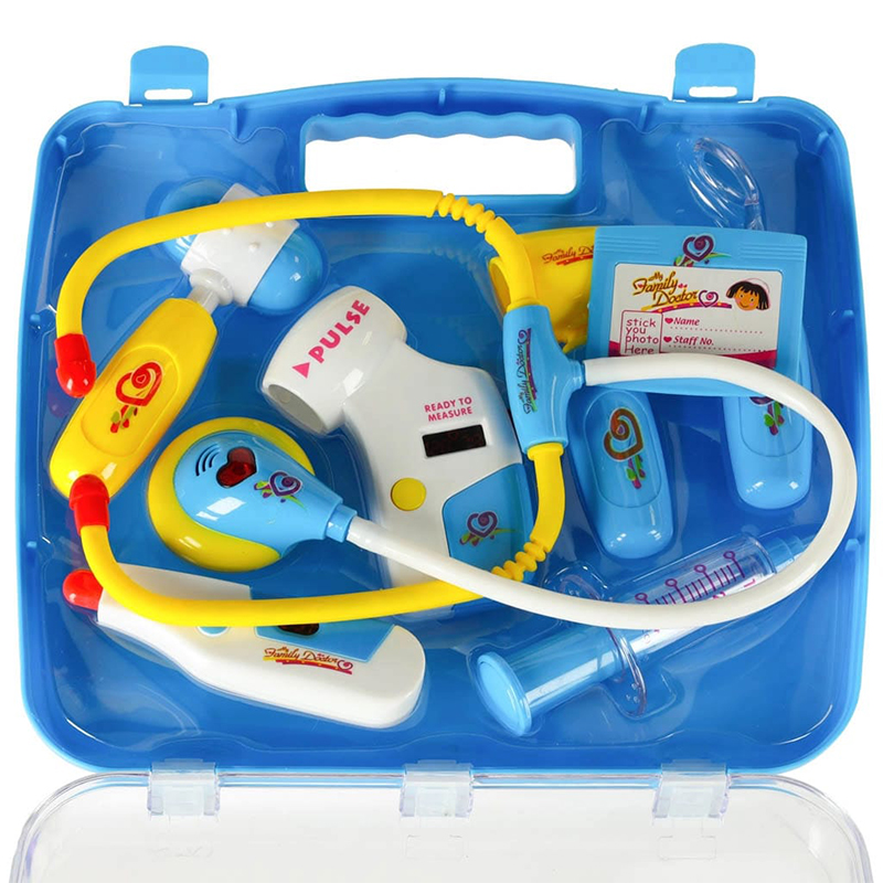 Kit médical pour enfants dans une mallette avec lumière bleue – Image 2