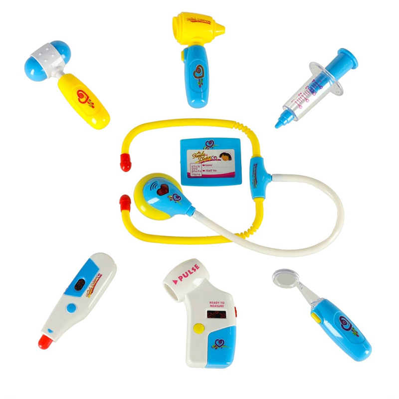 Kit médical pour enfants dans une mallette avec lumière bleue – Image 3