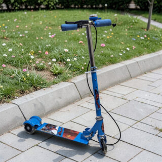 Trottinette enfant pliable avec frein et amortisseur