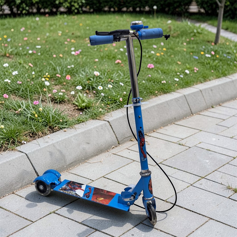 Trottinette enfant pliable avec frein et amortisseur