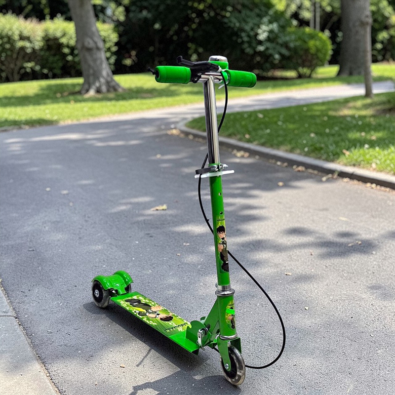 Trottinette enfant pliable avec frein et amortisseur – Image 2