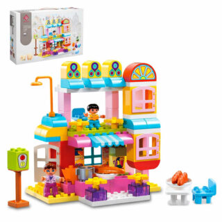 Jeu de construction Live Zone – Maison colorée avec figurines et accessoires