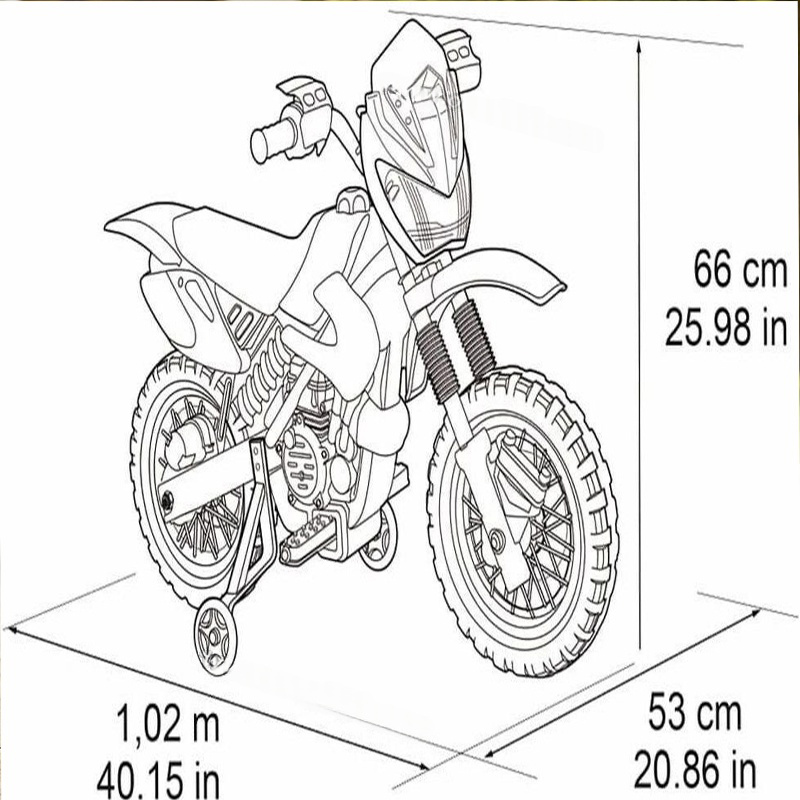 Moto Cross électrique 400F 6V – Feber – Image 4