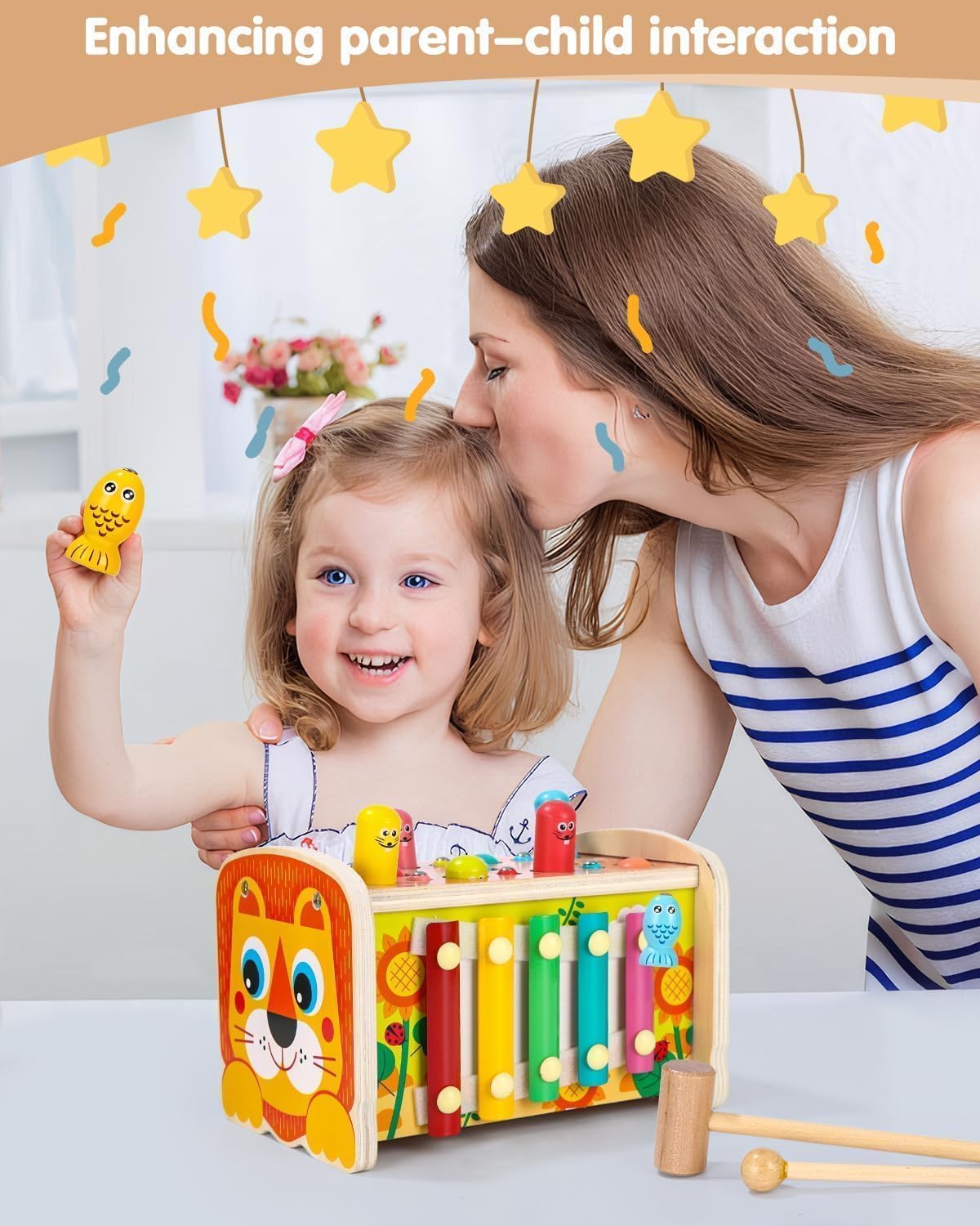Camion en Bois Montessori 4en1 pour les enfants de 3 à 5 ans – Image 6