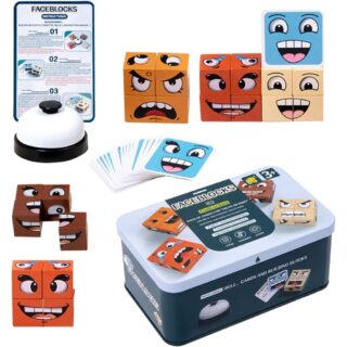 Jeu de Puzzle Cubes en Bois