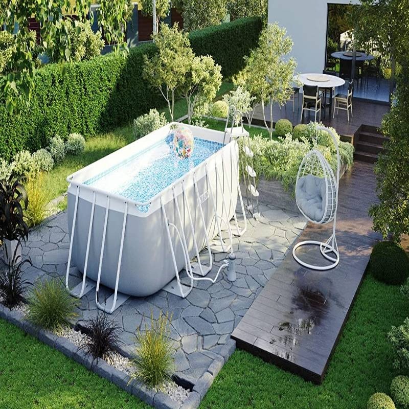 Piscine Hors sol Prism frame rectangulaire- 400 x 200 x 122 cm - Intex – Image 2