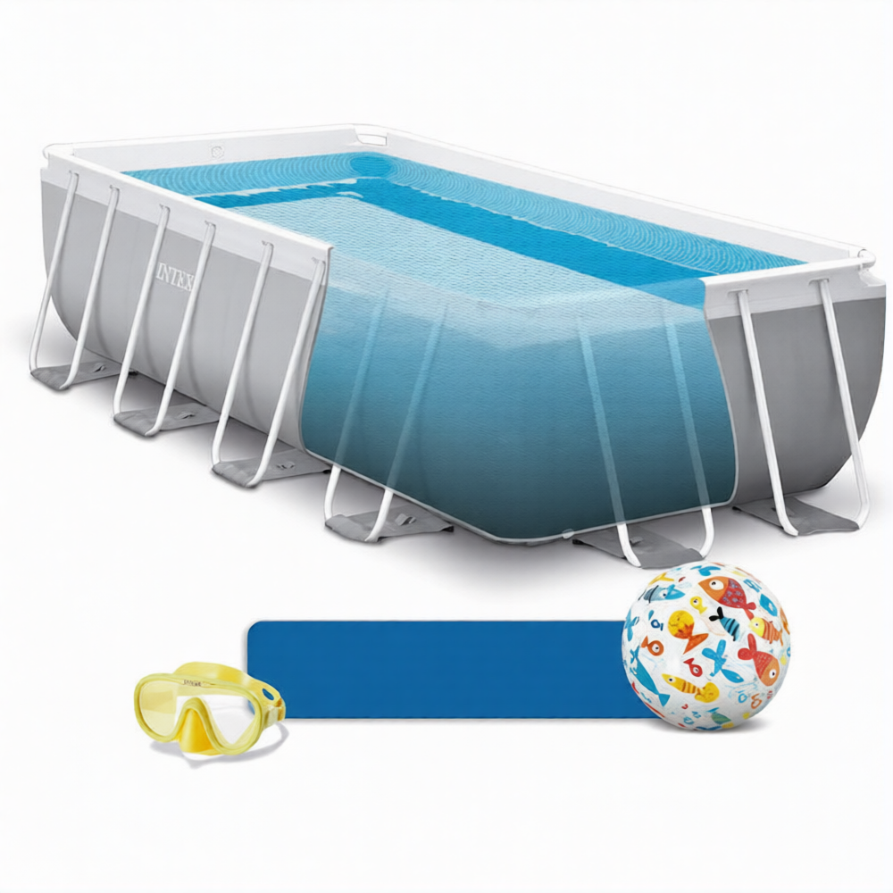 Piscine Hors sol Prism frame rectangulaire- 400 x 200 x 122 cm - Intex – Image 3