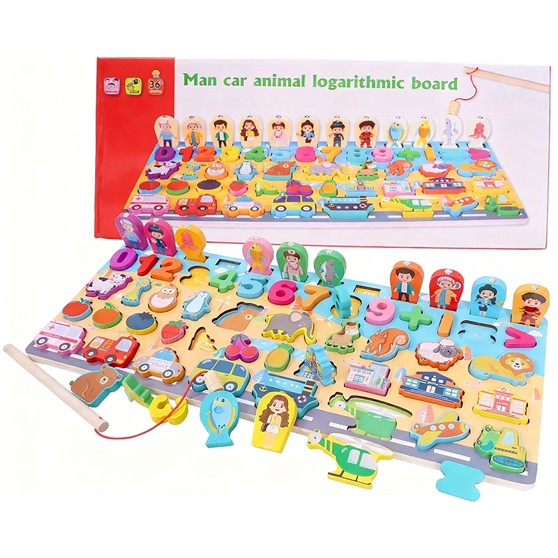 Puzzle en bois 6en1 Toyshine pour enfants