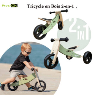 Tricycle en Bois 2-en-1 – Free ON