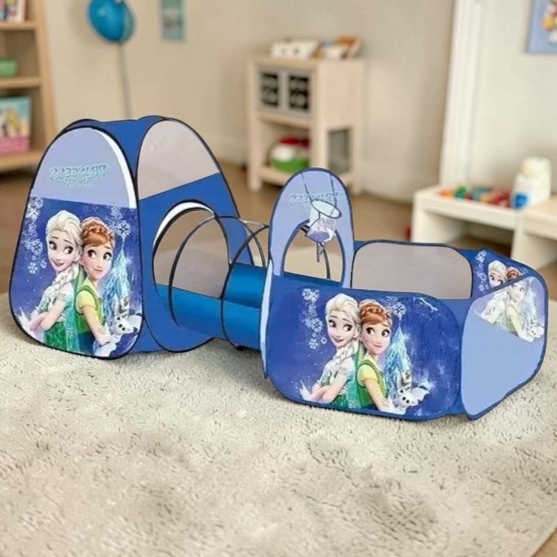 Tente de jeu enfant avec tunnel et piscine à balles