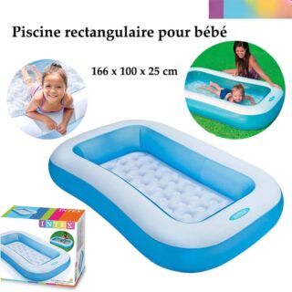Piscine rectangulaire pour bébé 166 x 100 x 25 cm - INTEX